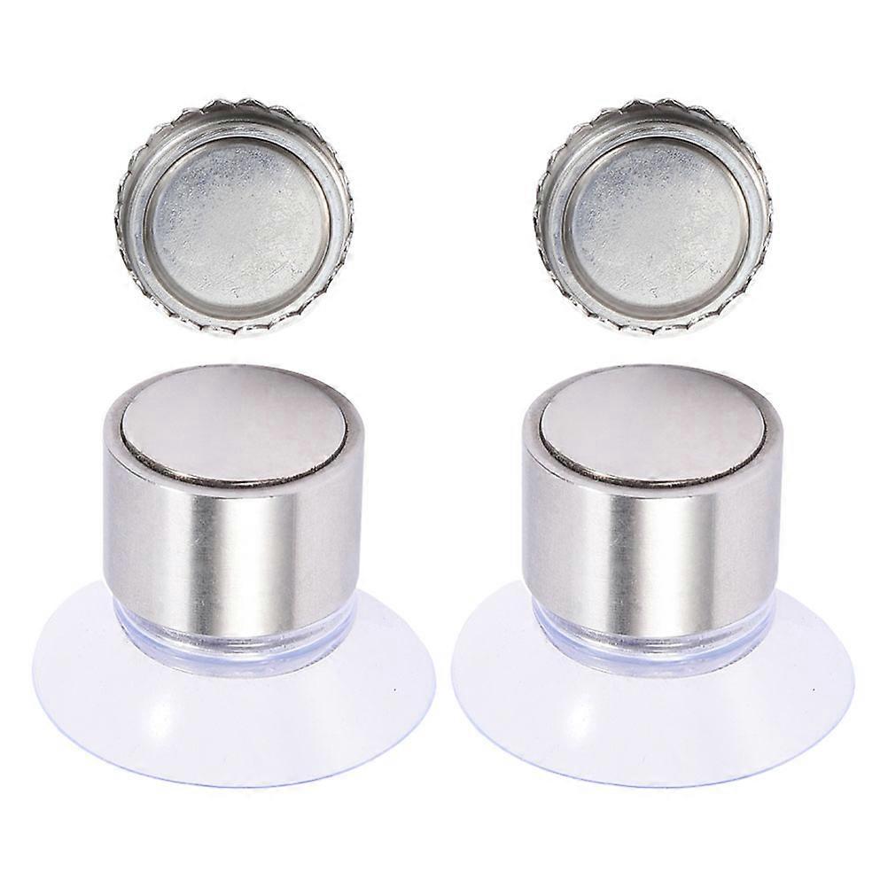 Sets Kreativer Magnetischer Seifenhalter Zur Wandmontage Im Badezimmer-3.1x1.9cm-silver