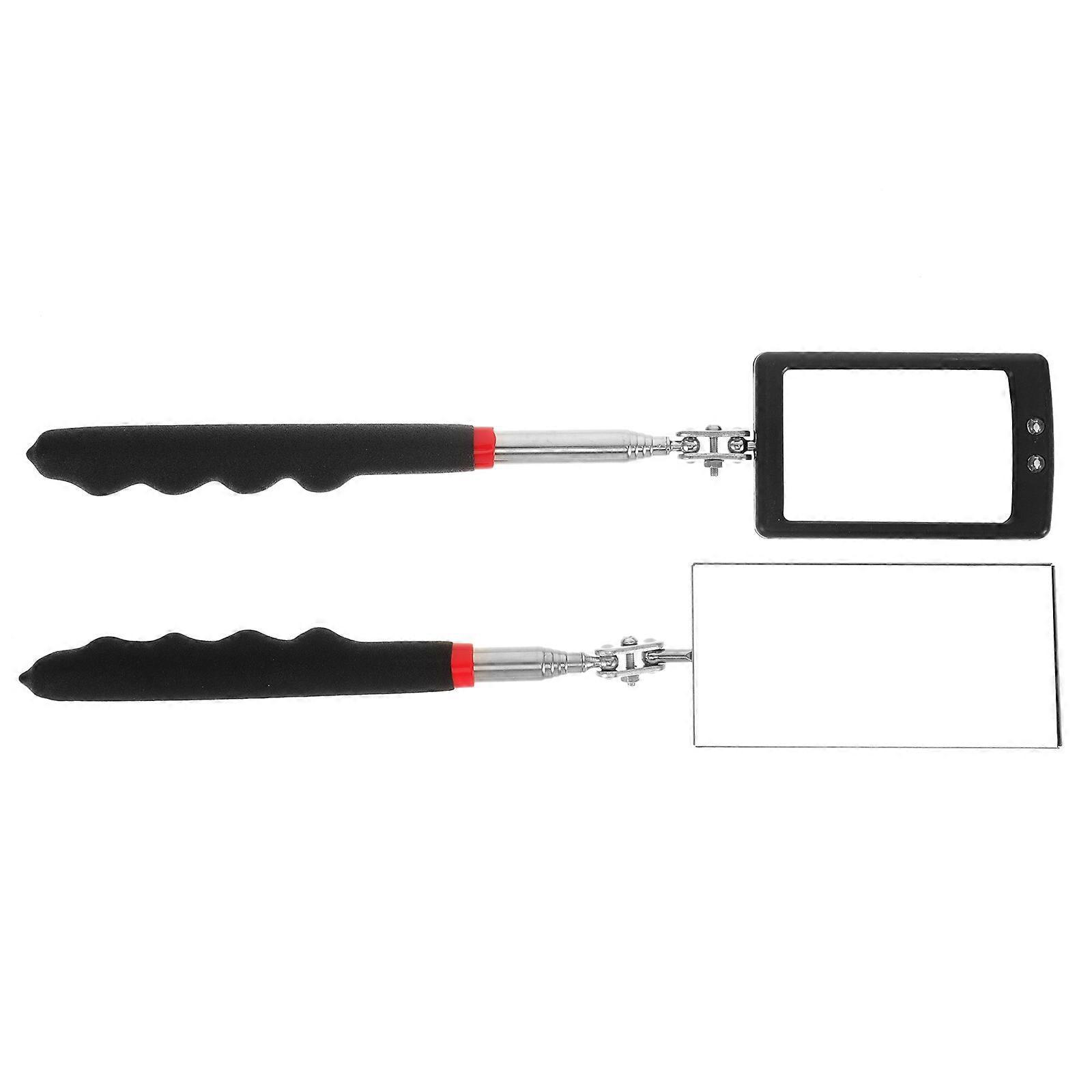 Stück Auto-inspektionsspiegel, Flexibler Teleskopspiegel, Quadratischer Led-spiegel-77.50x5.00x2.00cm-as Shown