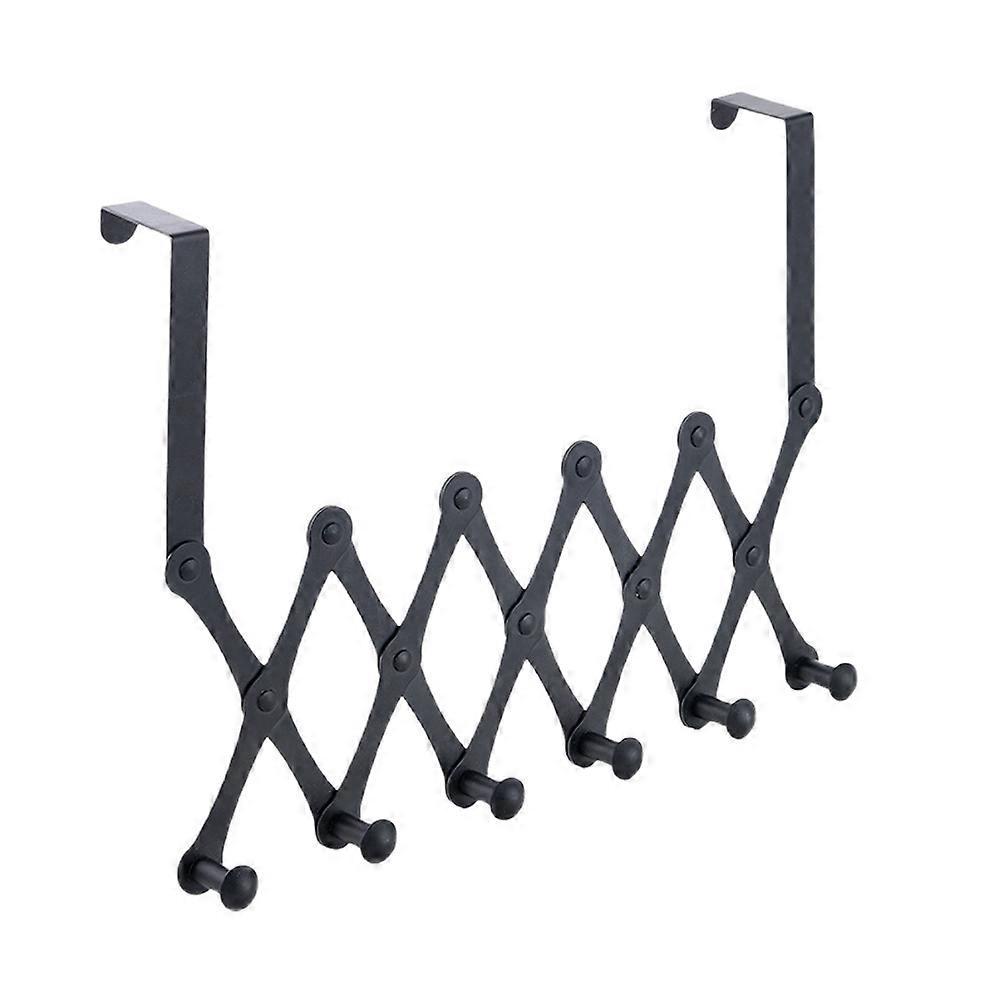 1 Stück Edelstahl-türhaken, Dehnbarer Kleiderbügel Für Badezimmer-65x38cm-black