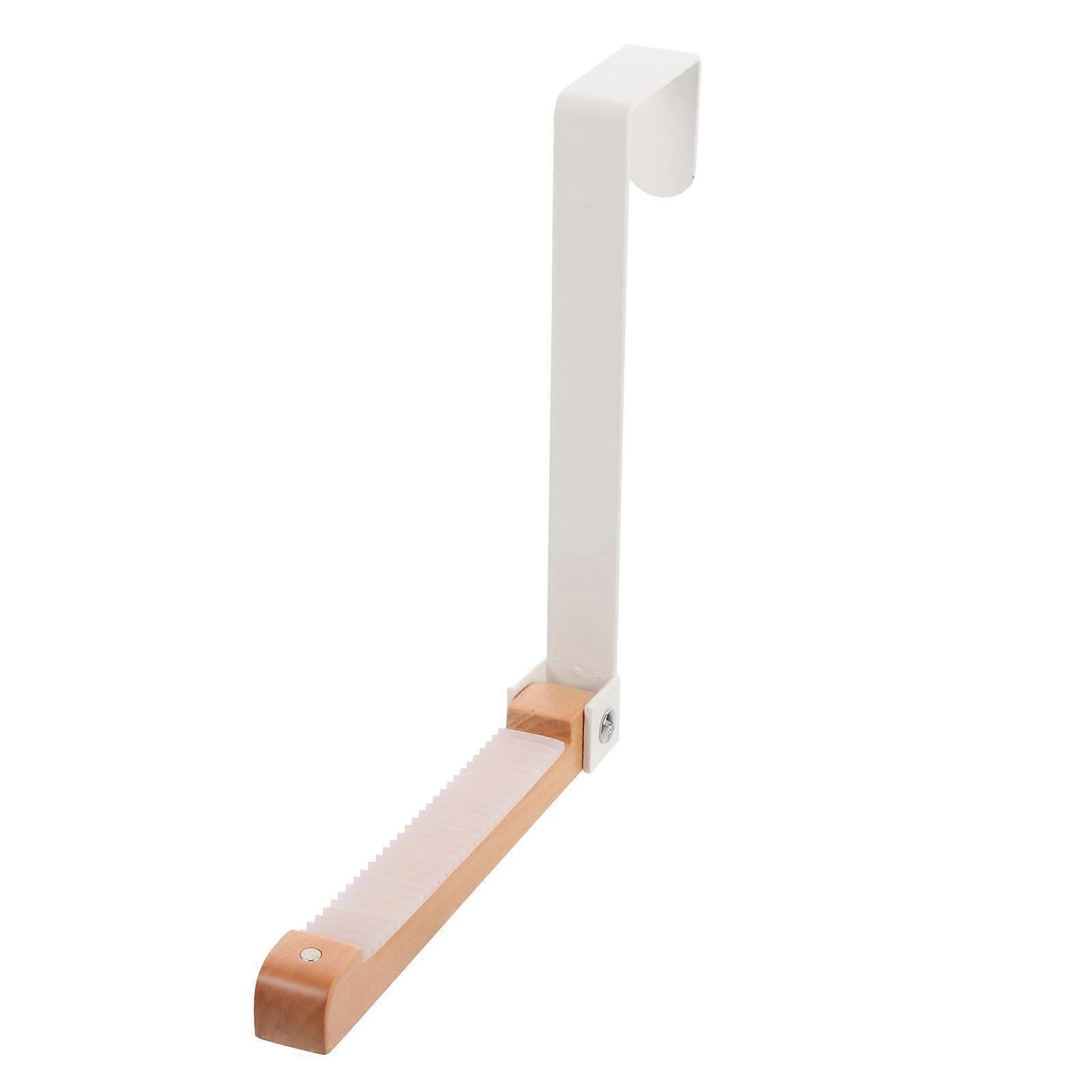 Türhaken Aus Eisen, Türrückwand-organizer, Bohrfreier Hängeaufbewahrungshaken-17.5x16cm-white