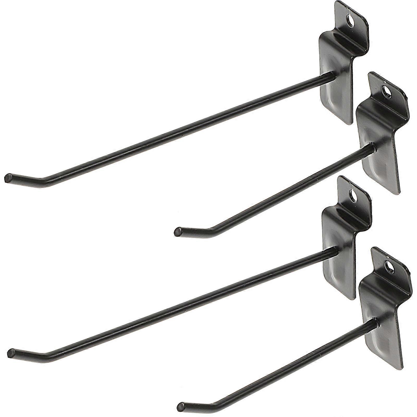 30 Stück Lamellenwandhaken, Garagen-lamellenwandzubehör, Lamellenwand-aufhängehaken-15.00x5.00x2.30cm-black
