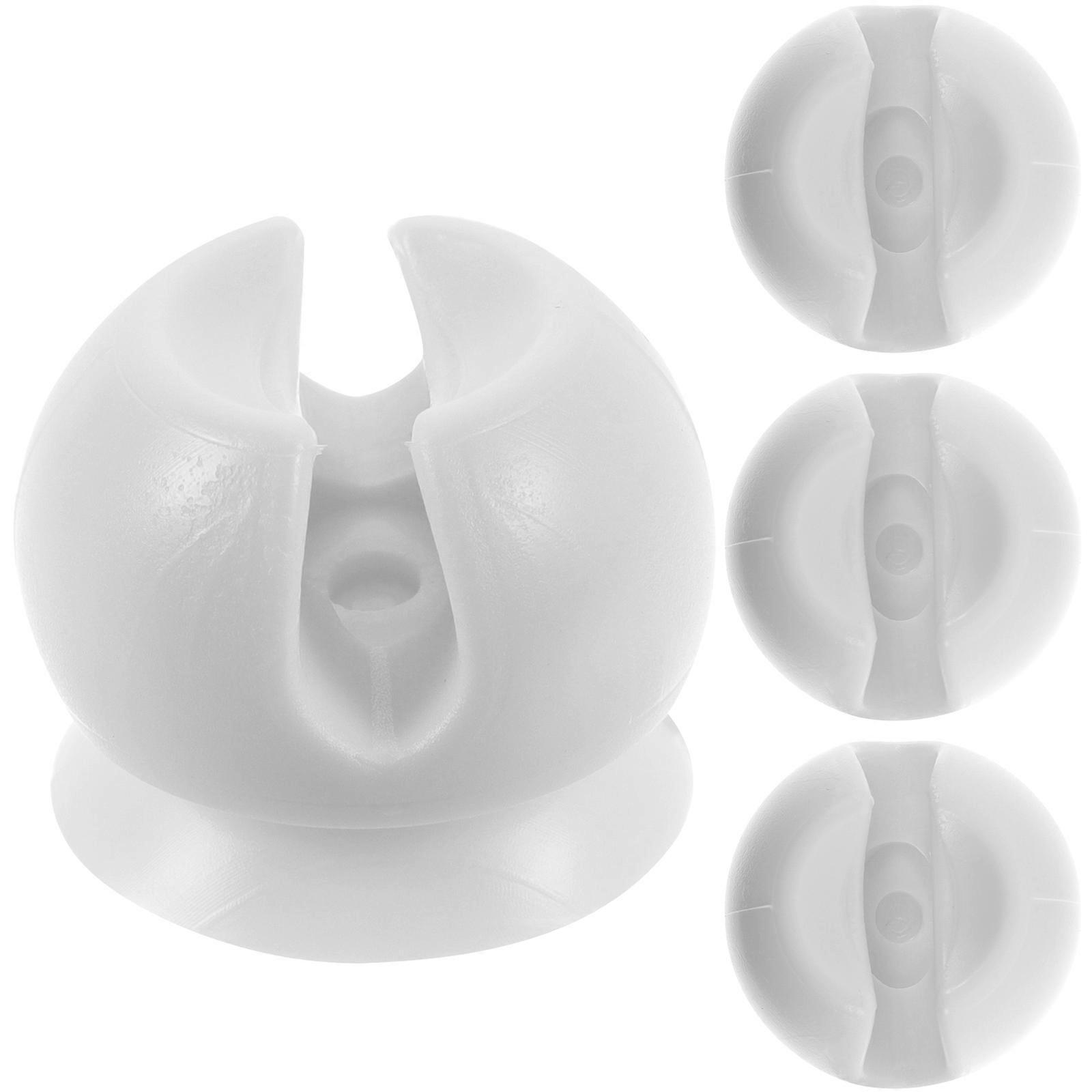 4er-pack Zahnbürstenhalter Mit Saugnapf Zur Wandmontage-2.80x2.80x2.20cm-white