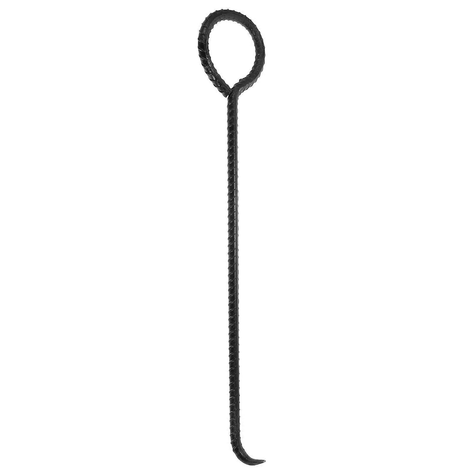 Schachthaken, Schachtheber, Rolltorhaken, Schachtdeckelheber-zubehör-40.00x10.00x5.00cm-black