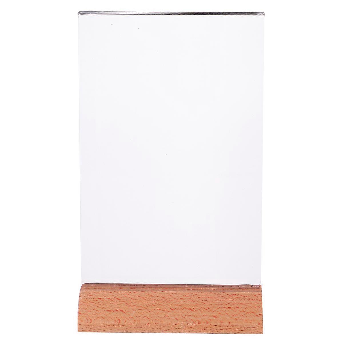 Praktischer Menühalter, Tischfotobehälter, Displayständer, Acryl-tischwerbeständer Für Geschäfte, Hochzeiten Und Partys (transparent, A6-format)-17.5x10cm