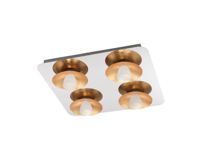 EGLO TORANO DECKENLEUCHTE 4X510LM DAMPERB. CHROM/GOLD