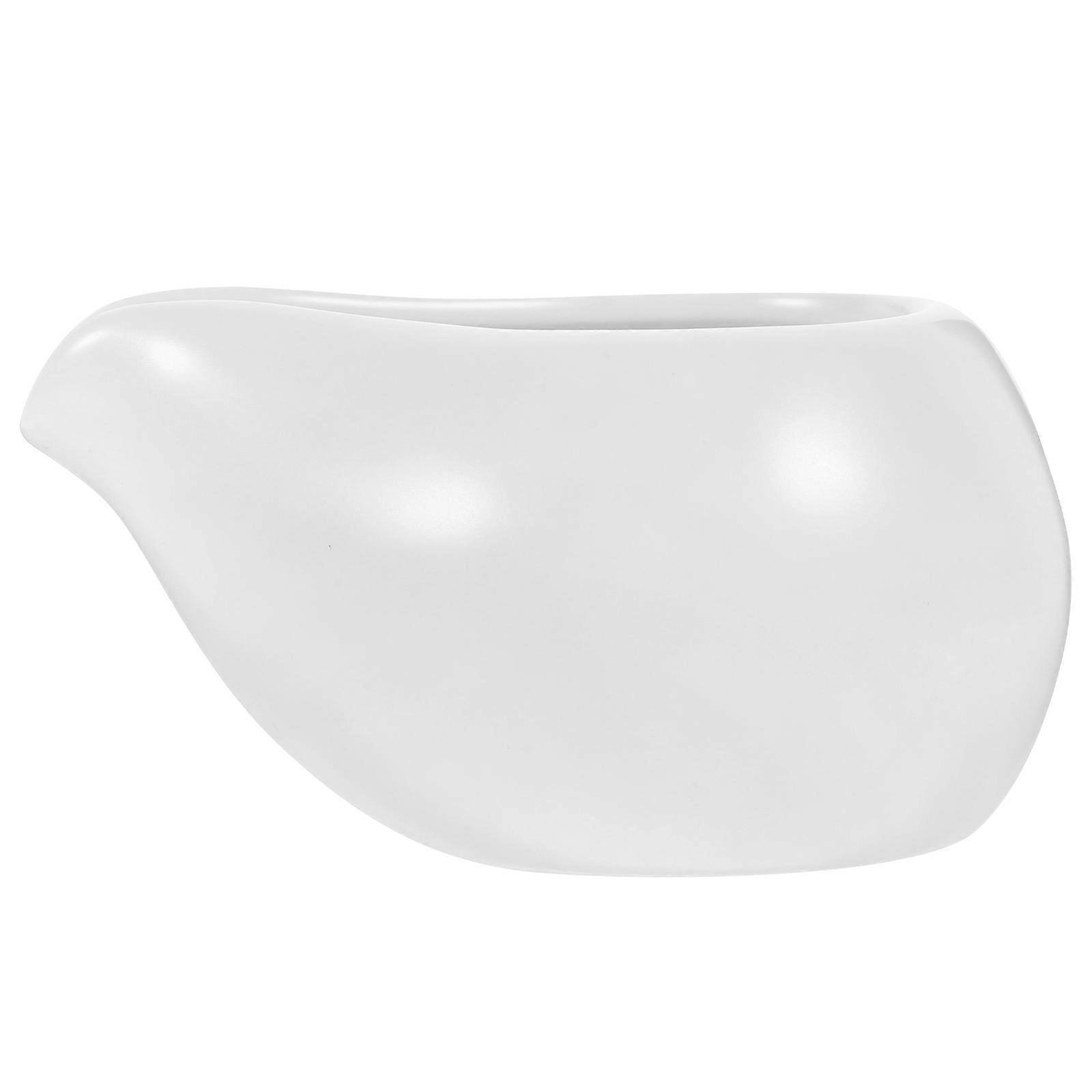 Milchspender, Keramik-milchkrug, Vintage-krug, Saftbecherspender Für Restaurants-9.5x5cm-white