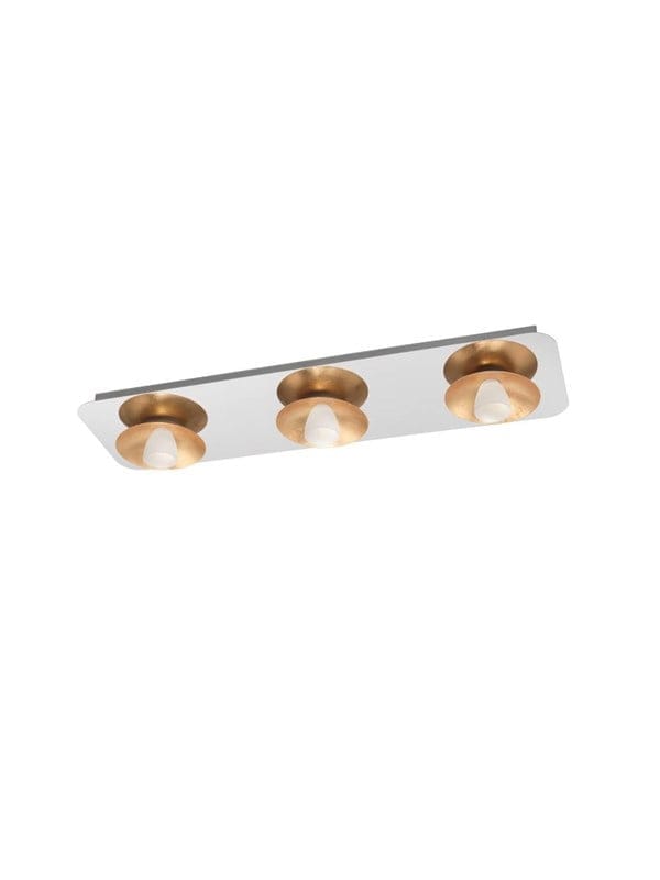 EGLO TORANO DECKE 3X510LM DÄMPFUNGB. CHROM/GOLD