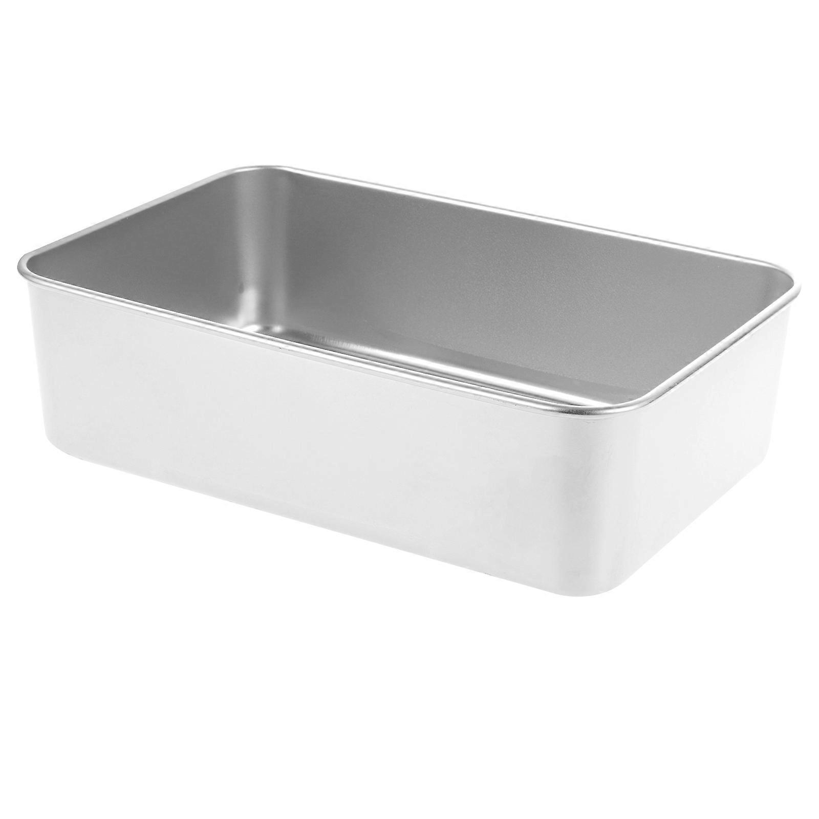 Edelstahl-dampfgarbehälter, Catering-behälter, Aufbewahrungsbox Für Obst Und Lebensmittel, Haushaltswaren-22x14.5cm-silver