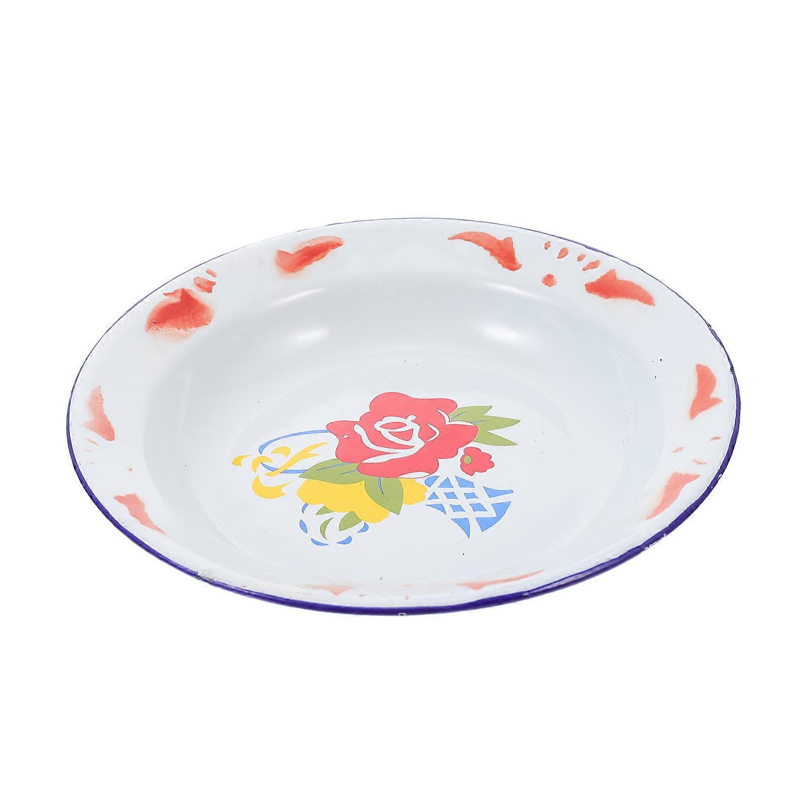 Emaillierter Snackteller Im Chinesischen Stil, Servierteller, Tablett, Geschirr-20x20x3cm