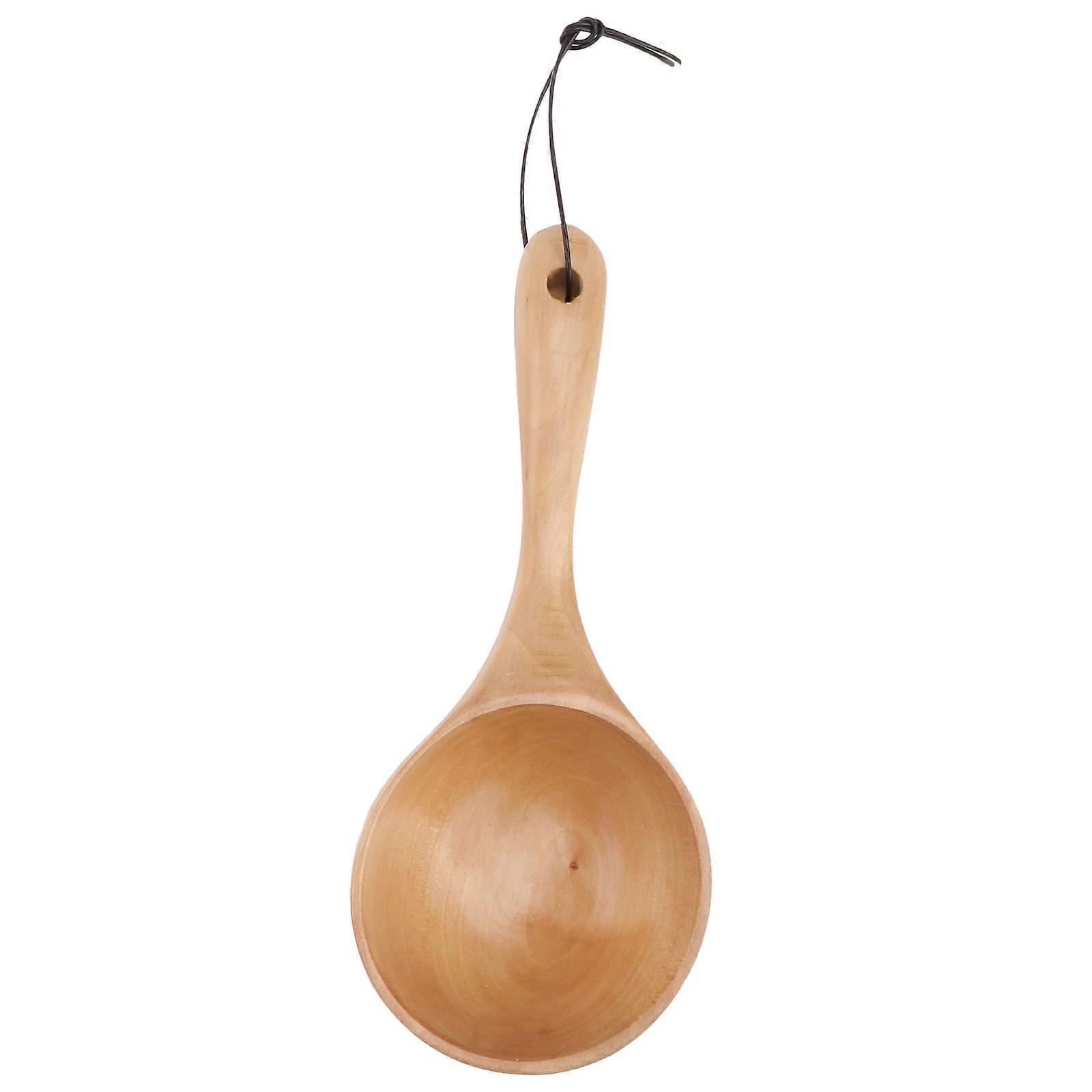 Wasserschöpflöffel Aus Massivholz, Vielseitig Einsetzbar, Japanischer Stil, Runder Wasserlöffel Aus Holz, Küchenutensil