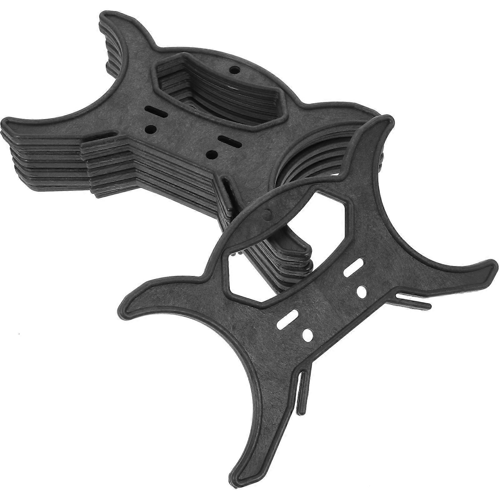8-teiliges Set Universeller Lampenhalterungen, Kabelaufbewahrung, Kabelmanagement-20.00x12.00x0.50cm-black