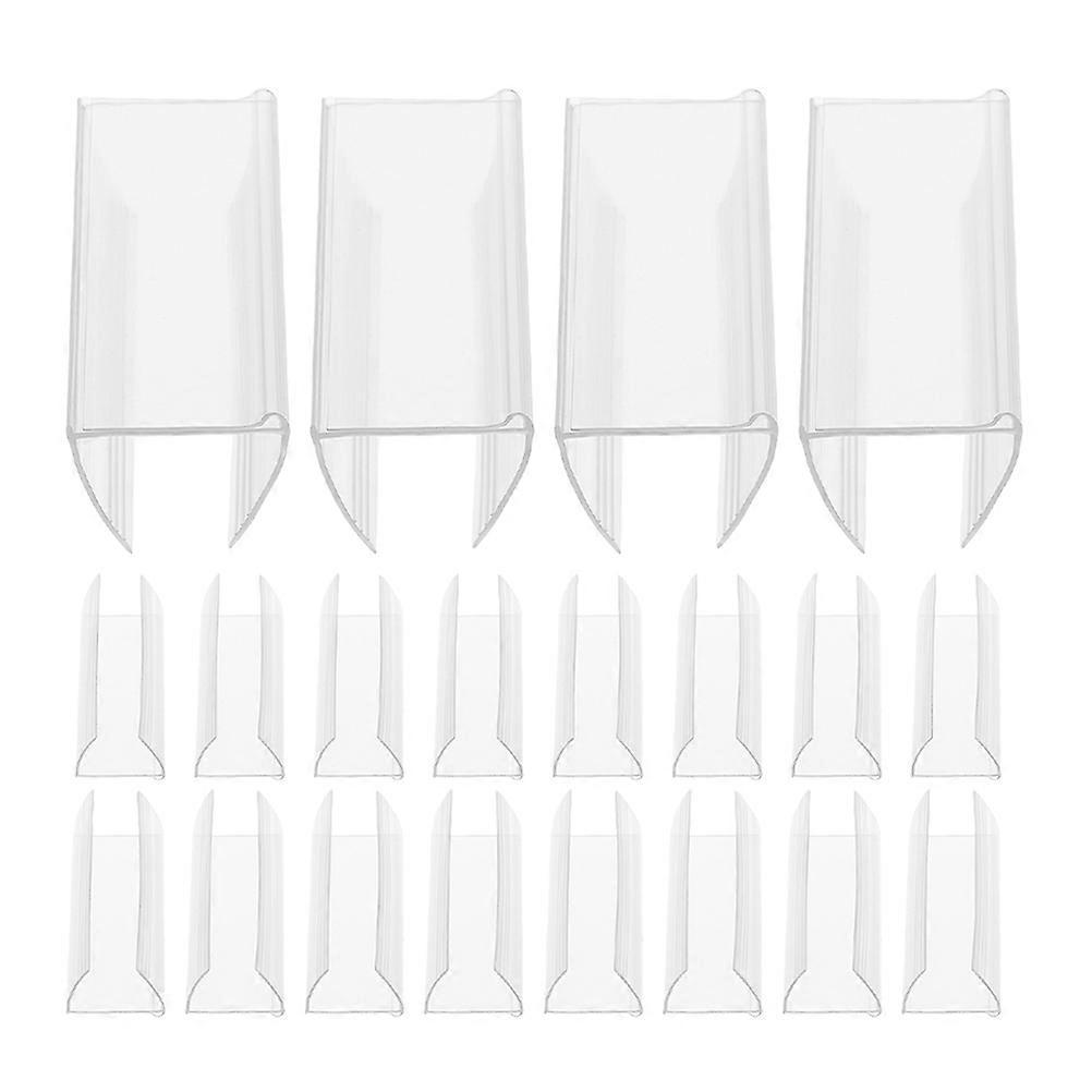 20 Stück Preisschildhalter, Preisauszeichnungsschildhalter, Supermarkt-preisschildhalter, Regalschild-6.00x2.50x2.20cm-white