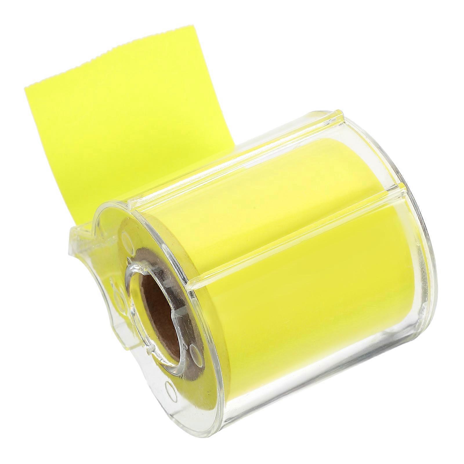 Dekorative Memo-aufkleber, Tragbares Notizband, Multifunktionale Notizrolle, Bürobedarf-7.50x6.00x5.50cm-yellow