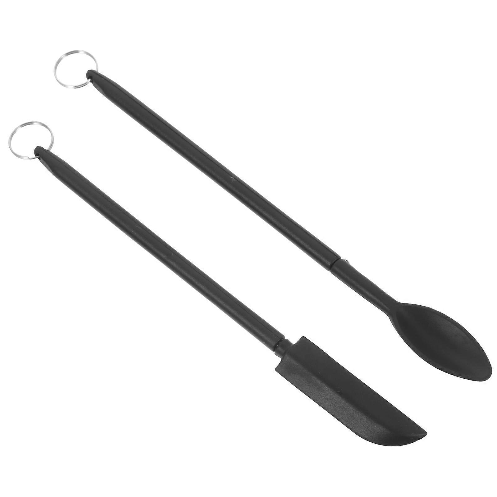 Set Marmeladenspatel, Multifunktionaler Backspatel, Mehrzweck-butterschaber-13x1cm-black