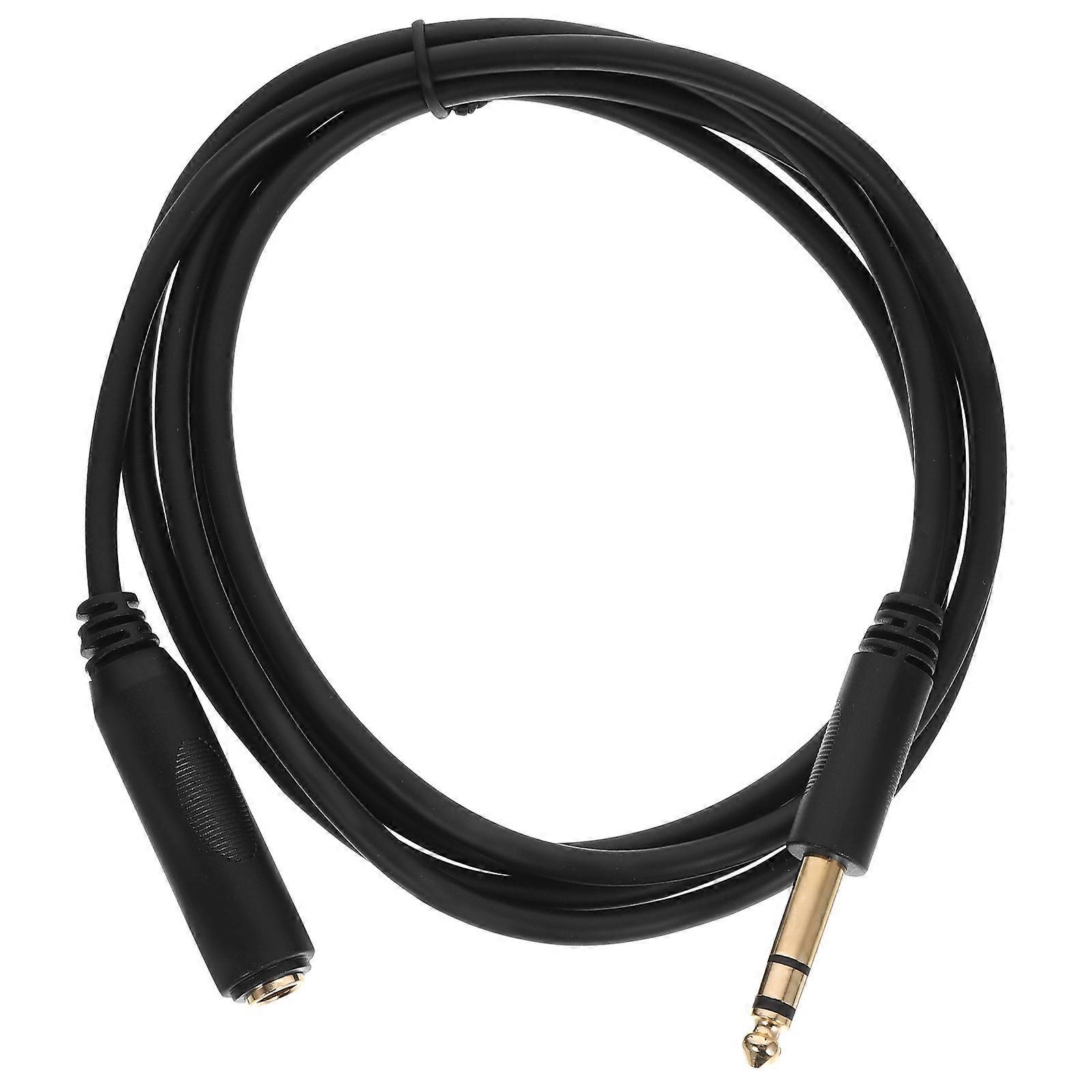 6,35-mm-lautsprecherkabel (6,35-mm-klinkenstecker Auf Klinkenbuchse) – Verlängerungskabel-180.00x1.20x1.20cm-black