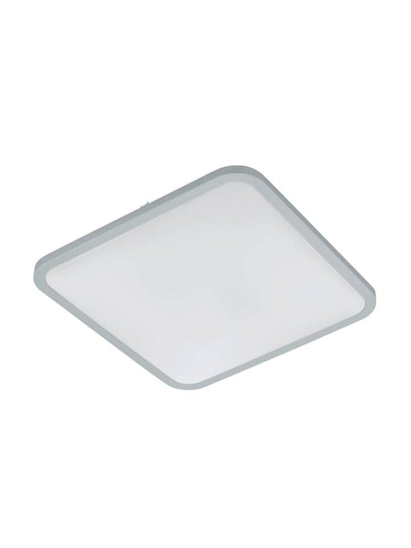 EGLO COGOLETO DECKE 490X490 3200LM 3000-5000K WEISS/SILBER MIT FERNBEDIENUNG B.