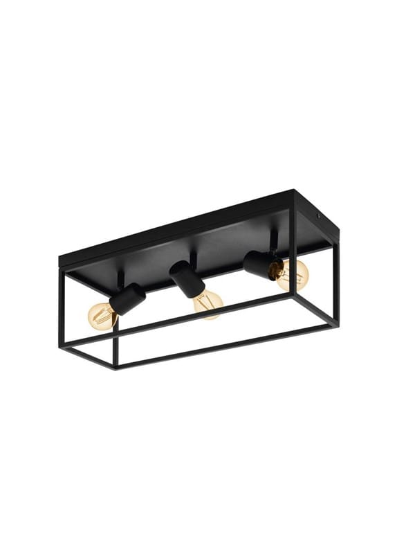 EGLO SILENTINA DECKENLEUCHTE 3XE27 SCHWARZ