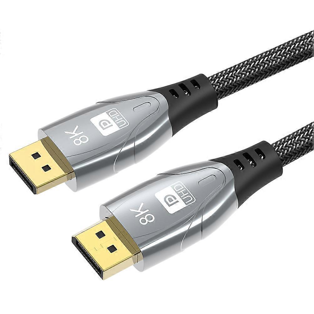 Displayport-kabel 2 M, Version 1.4, Displayport-verlängerungskabel-200x1x1cm-black