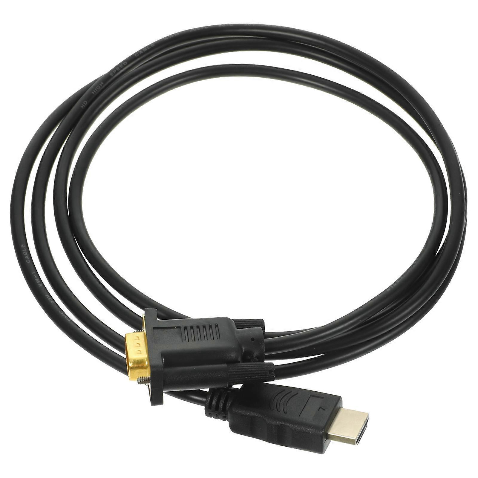 1 Stück Praktisches Hdmi-zu-vga-kabel, Hdmi-zu-vga-adapterkabel Für Zuhause-black