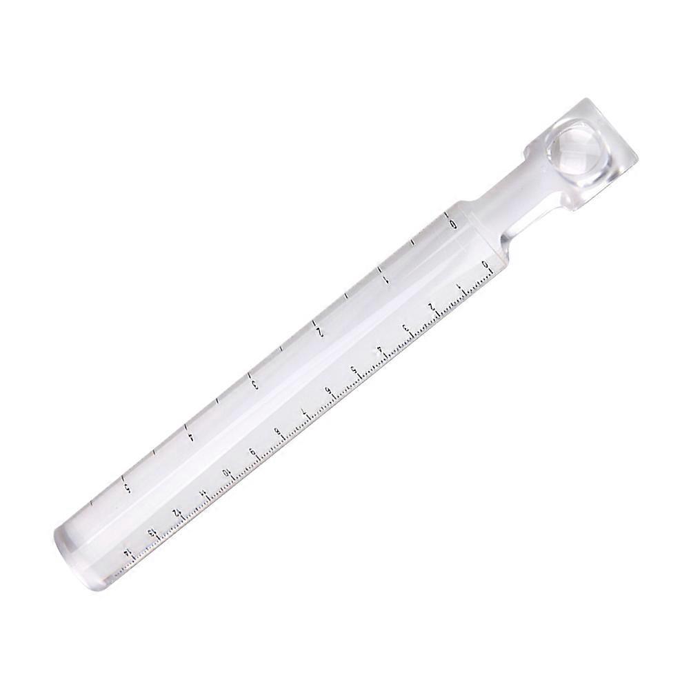 Zentimeter-skala, Kunststofflineal, Gerades Lineal, Messwerkzeug, Robustes Und Stabiles Geometrie-werkzeug, 2-fache Vergrößerung, Vergrößerungsstab, Lineal-21.00x2.50x1.00cm