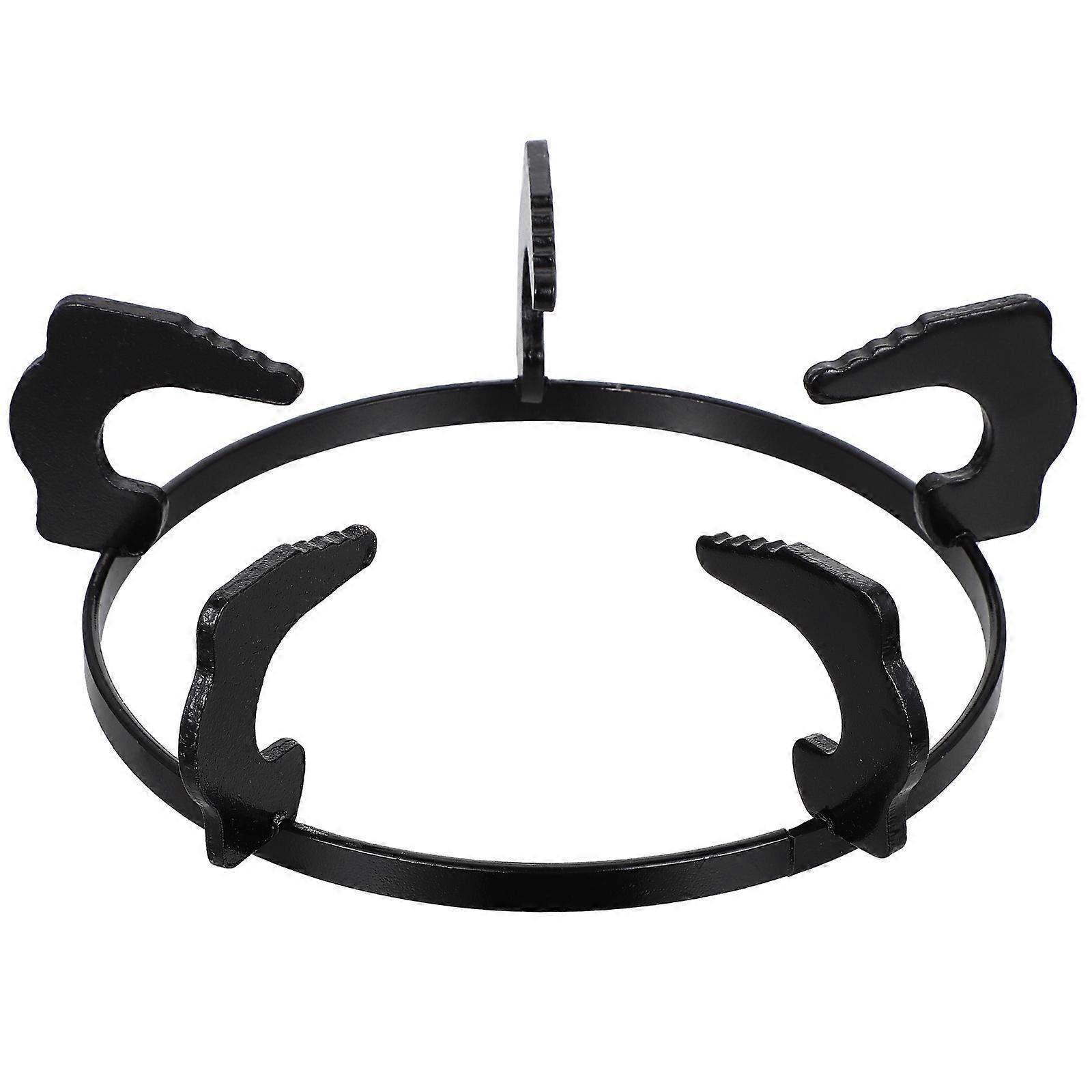 Stück Gasherdhalterung, Professionelle Herdablage, Haushaltsküchenherdablage-23x23cm-black