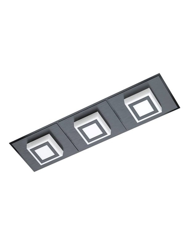 EGLO MASIANO 1 WAND/DECKE 3L SCHWARZ/SATINIERT