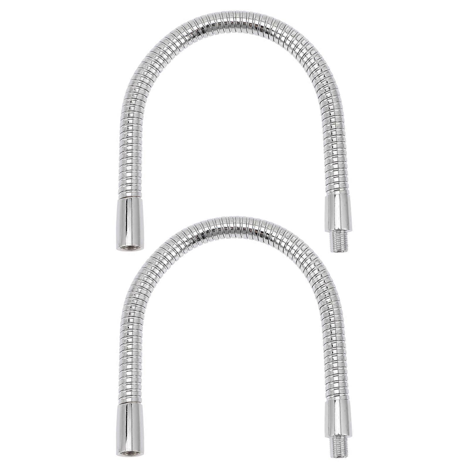 Stück Flexible Arme, Ersatz-eisen-schwanenhalsständer Mit Gewinde, Flexible Lichtstange-30x1.4cm-silver