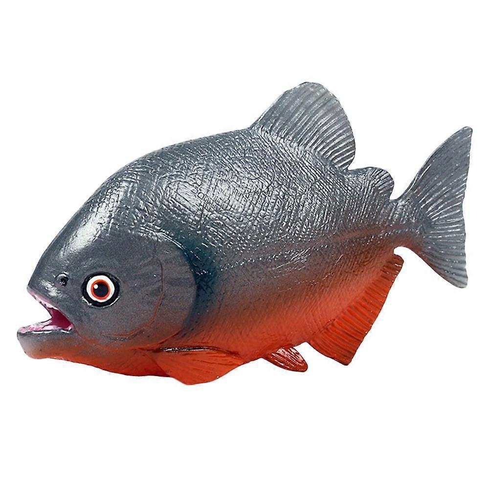 Realistische Piranha-spielzeugfigur, Südamerika-flussmodell Aus Kunststoff, Wildes Fischmodell-11.5x2cm