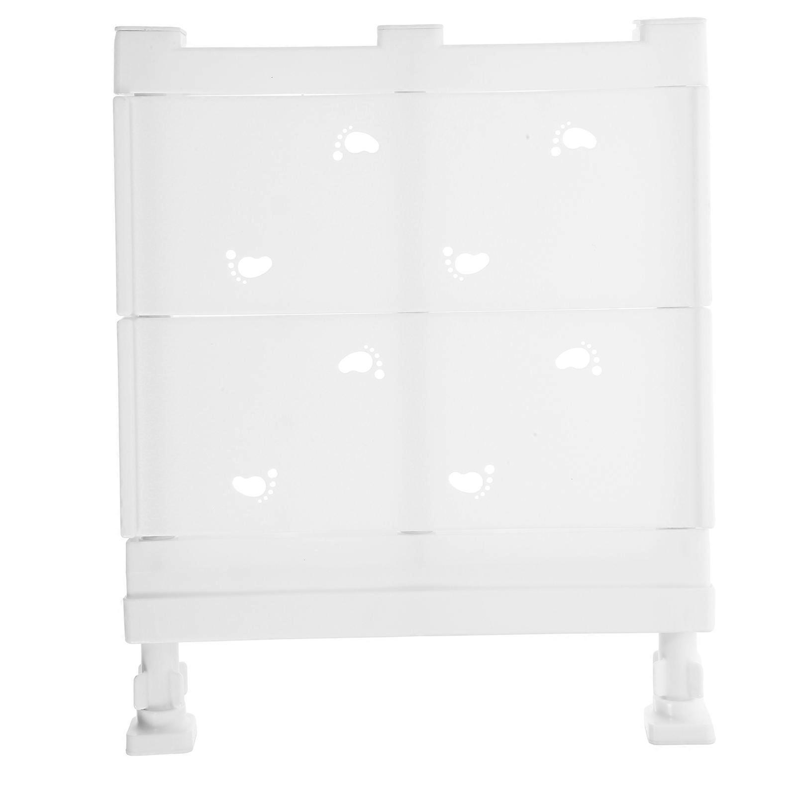 Kleiderschrank-aufbewahrungssystem Mit Fächern, Nagelfrei, Ausziehbar, Organizer-30.00x24.00x3.00cm-white