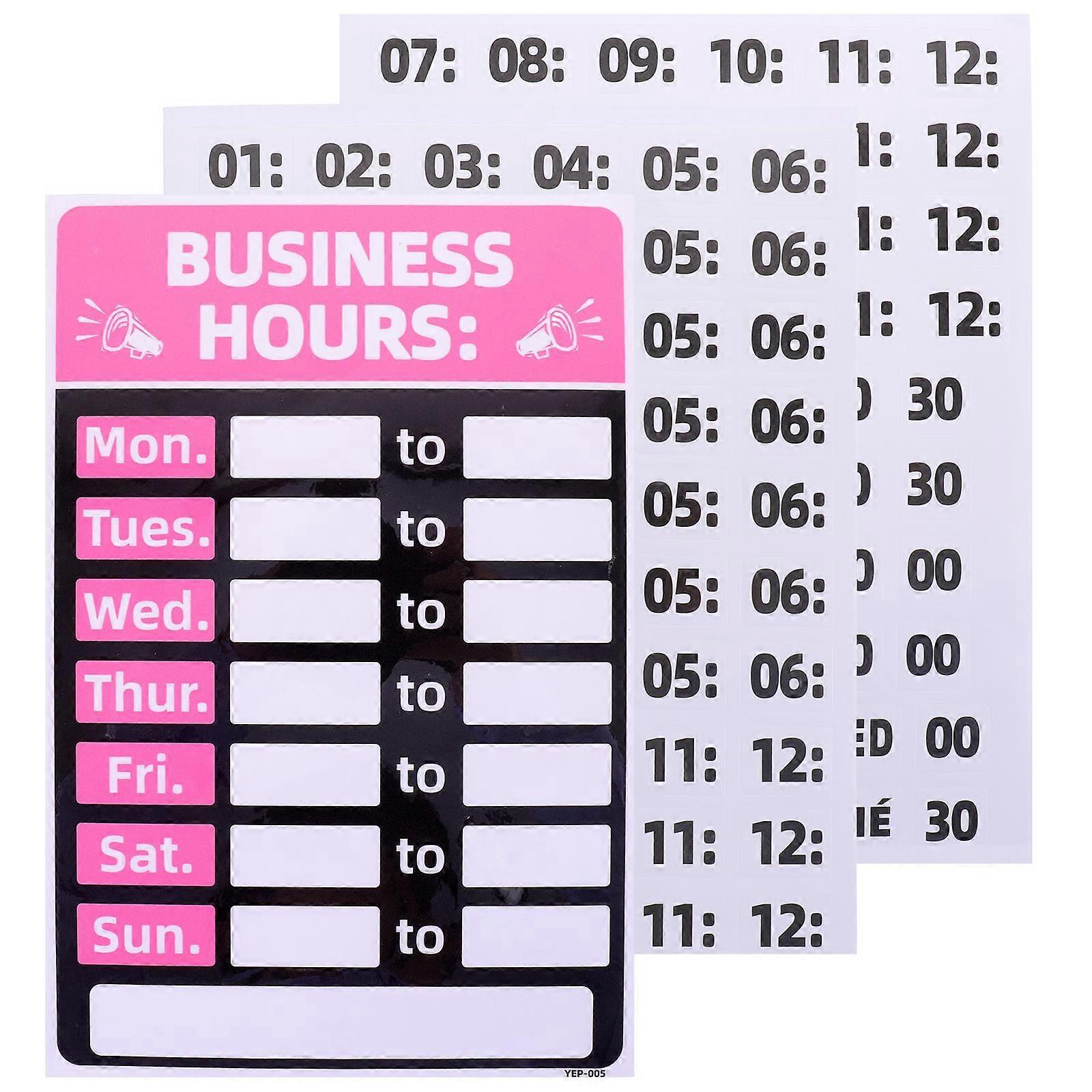 2 Stück Geschäftsaufkleber „geschlossen“ Und „geschlossen“ Für Laden, Restaurant Oder Bar-30.5x20.3x0.1cm-pink