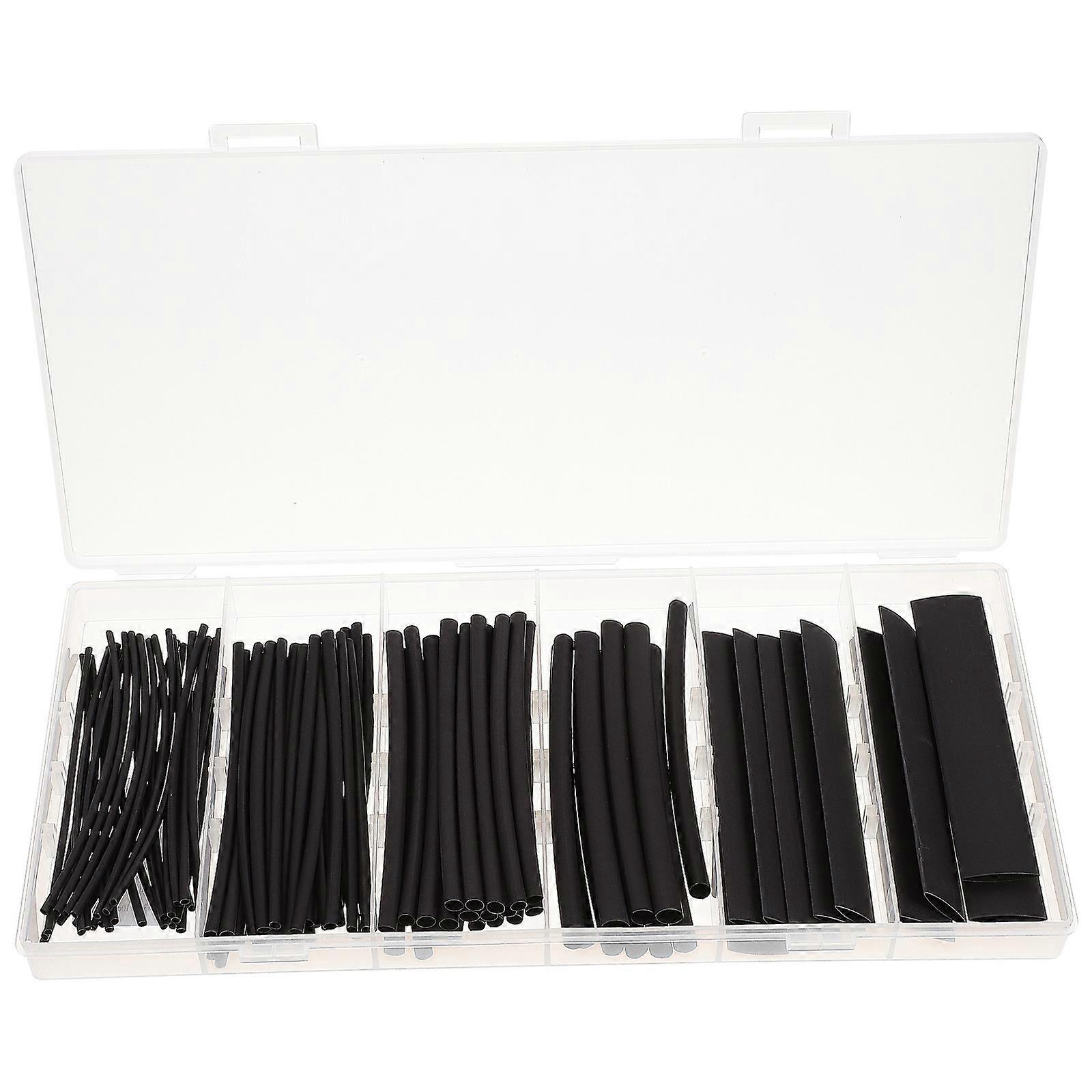 Set Schrumpfschlauch, Sortiertes Isolierschlauch-set Für Elektrische Heimwerkerprojekte-10.00x1.30x1.30cm-black