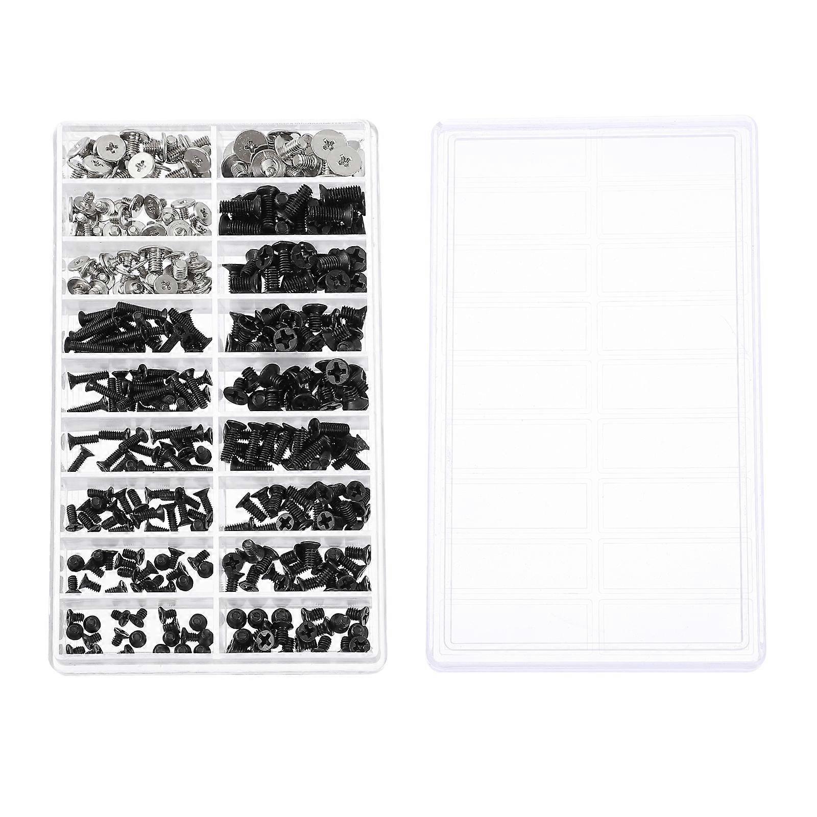 1 Satz Senkkopfschrauben Zur Reparatur Von Computerkomponenten, Flache Befestigungsschrauben-1x1x1cm-black