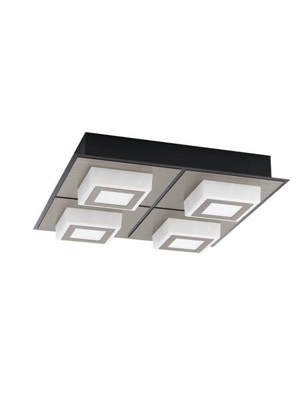 EGLO MASIANO 1 WAND/DECKE 4L SCHWARZ/SATINIERT