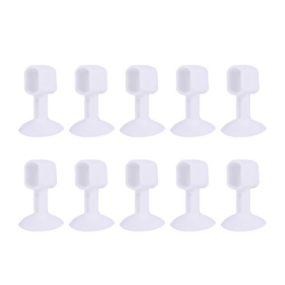 10 Stück Silikon-türgriffstopper, Türpuffer, Wandschutzblöcke Für Zuhause-3.3x4.8cm-white