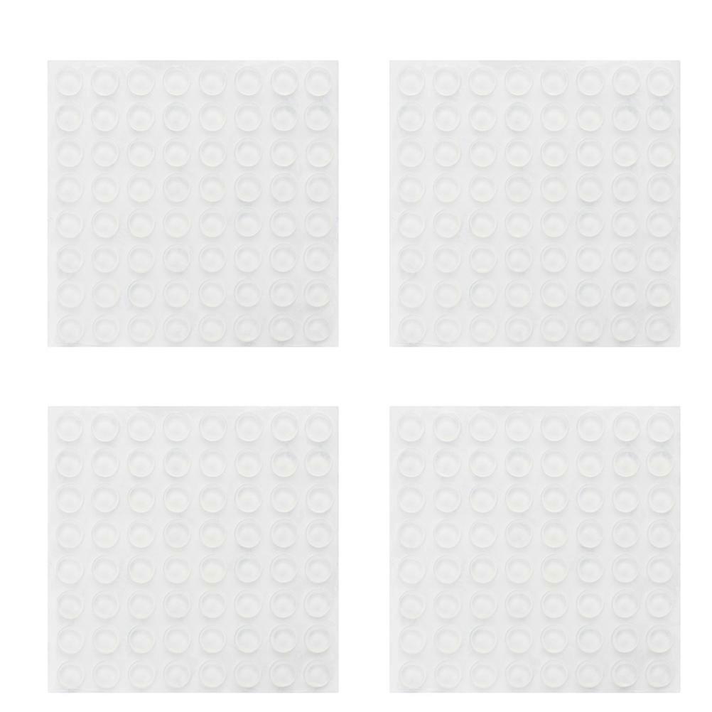 192 Stück Kleine, Transparente Türknaufpuffer, Selbstklebende Türstopper, Wandschutz Für Lautsprecher, Elektronik Und Möbel (12 X 4 Mm)