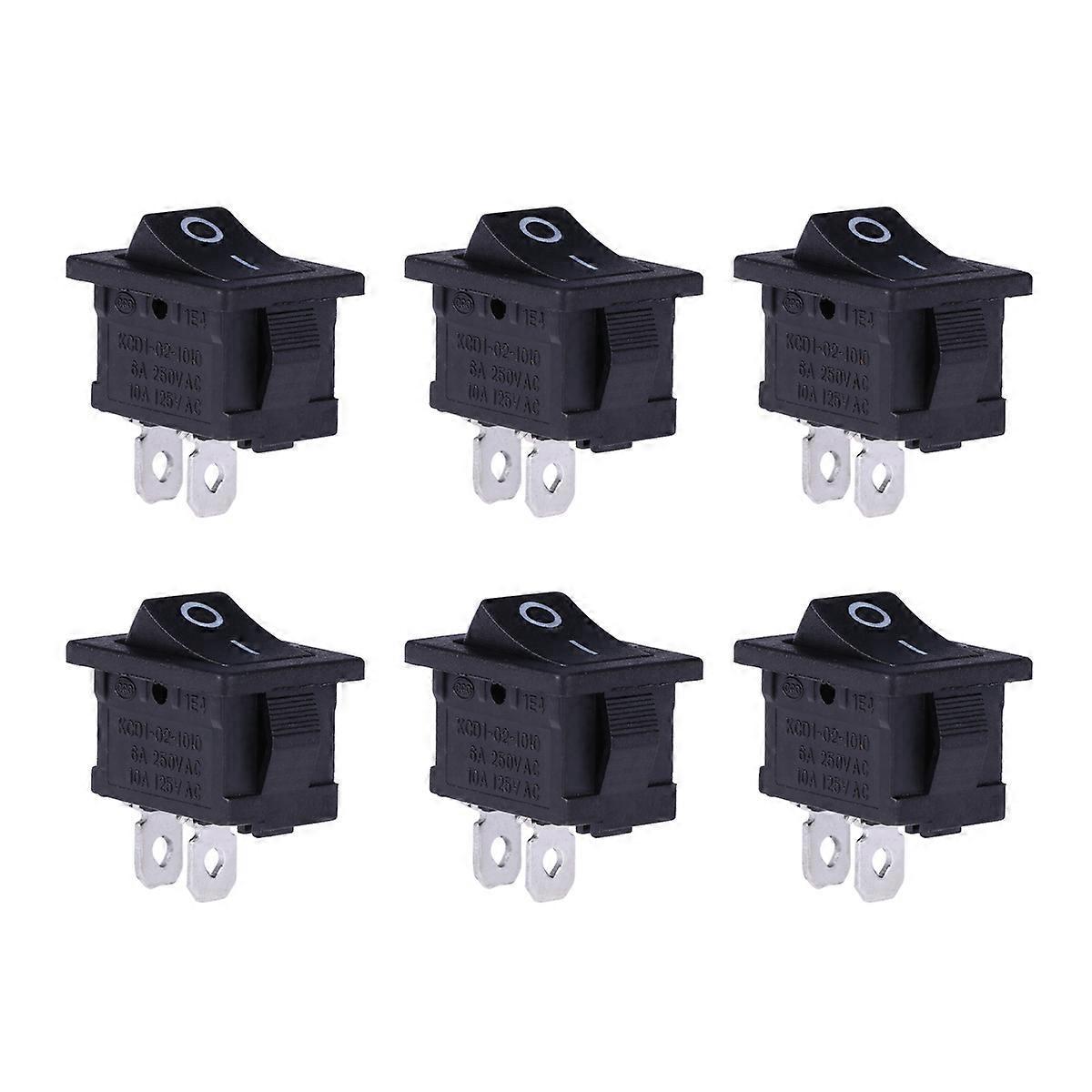 20 Stück 2-polige Kippschalter Ein/aus Mini-boots-wippschalter Auto Auto Boot Runder Wippschalter Schnappverschluss 15x21mm-2.10x1.50x1.50cm