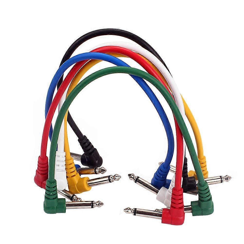 Stück Gitarren-patchkabel Mit 6,35-mm-klinkensteckern (1/4 Zoll) Für Gitarre, Bass, Mikrofon Und Verstärker