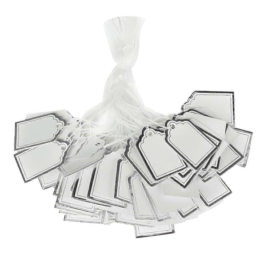 500 Stück Kleine Preisschilder, Schmucketiketten, Geschenkkarten Aus Papier, Wunschkarten, Nachrichtenkarten, Stoffanhänger Für Geschäfte (farbe Zufällig)-2.3x1.8cm