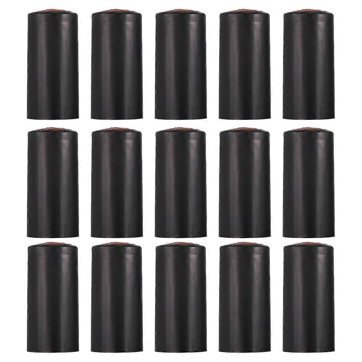 100 Stück Schrumpffolie Zum Versiegeln Von Weinflaschen-6.00x3.00x3.00cm-black