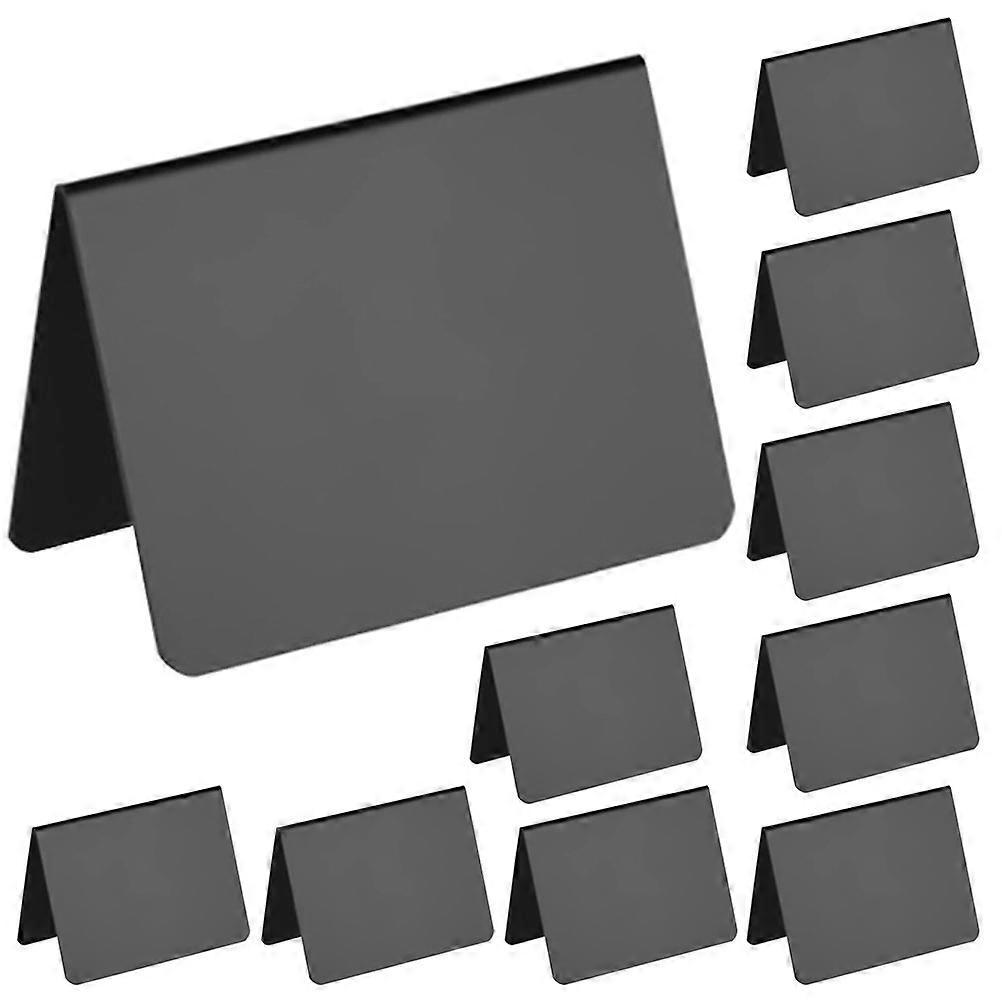 10 Stück Abwischbare Tischschilder, Memotafeln, Wiederverwendbare Nachrichtentafeln Für Den Laden-12.70x10.00x5.00cm-black