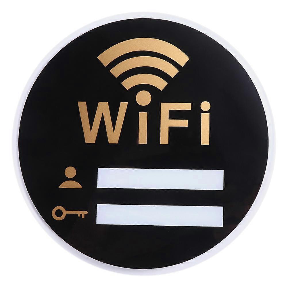 Selbstklebendes Acryl-wlan-passwortschild, Netzwerkabdeckungs-wandaufkleber-30x30cm