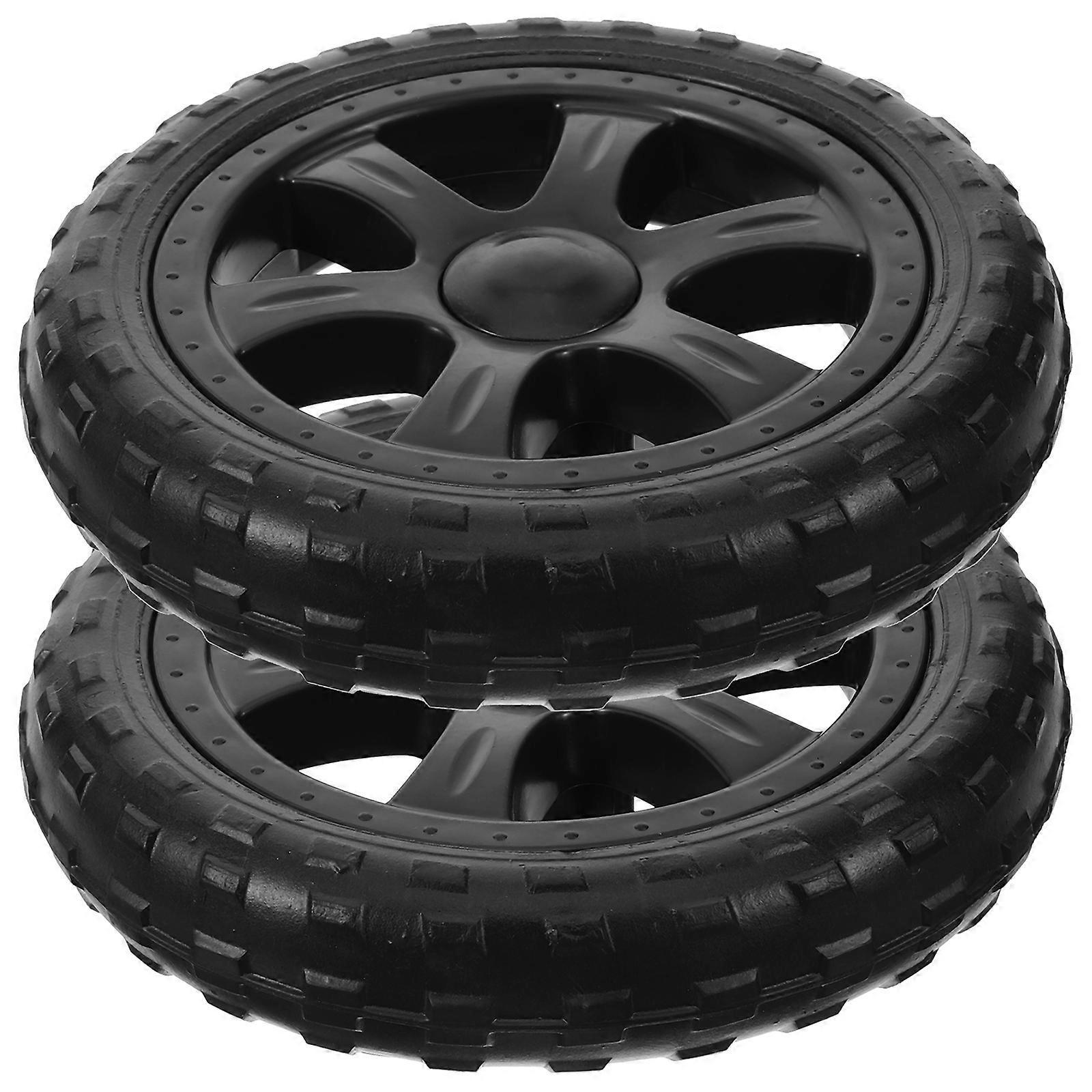 Stück Faltbare Einkaufswagenräder Für Supermärkte-17.00x17.00x3.50cm-black