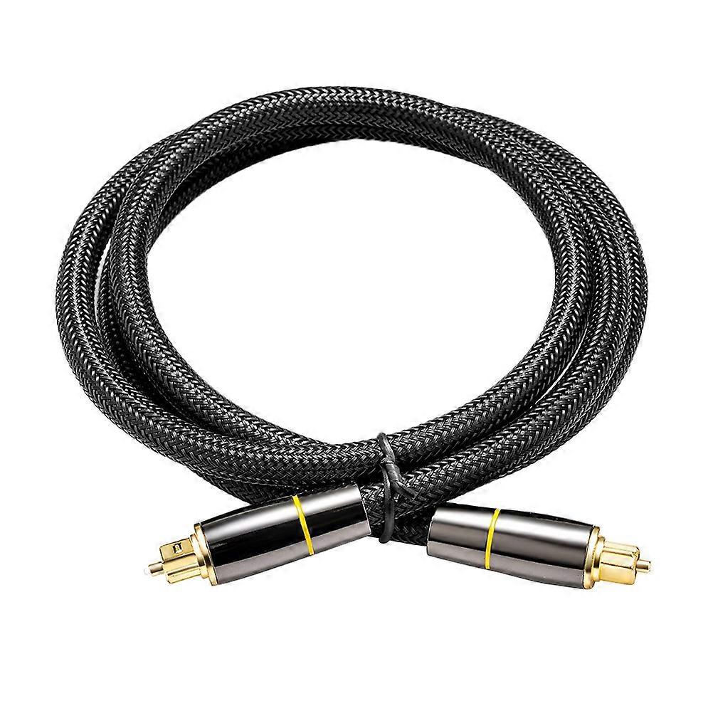 Optisches Audiokabel, 1 Meter, Optischer Stecker Auf Stecker, Ersatz-audiokabel-100x1x1cm-black
