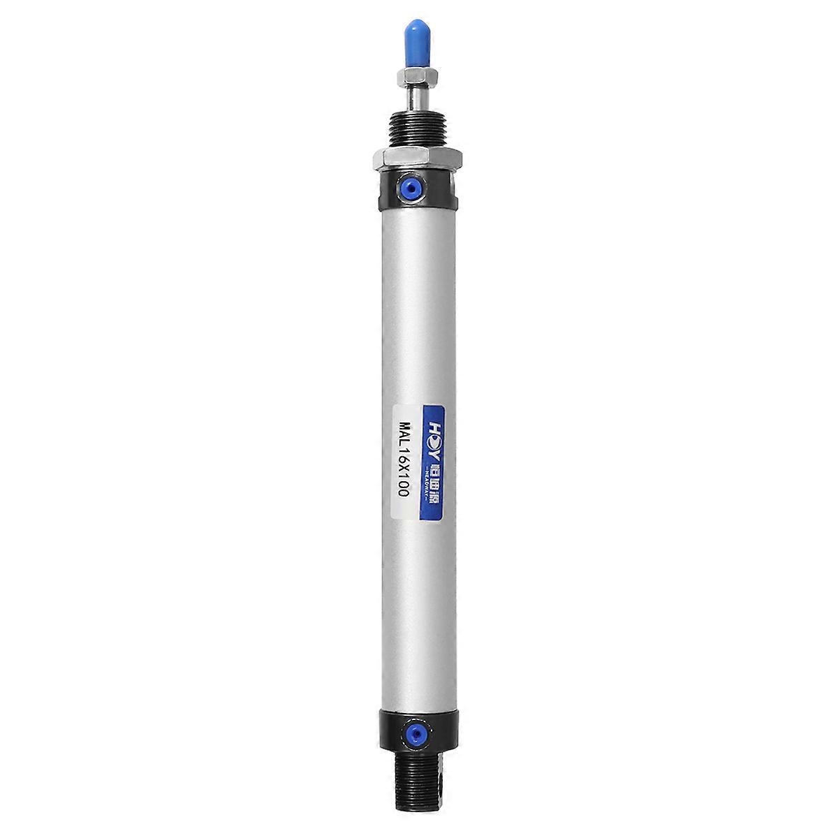 Pneumatikzylinder, Stiftform, 16 Mm Bohrung, 100 Mm Hub, Doppeltwirkend, Einpolig-21.00x2.50x2.50cm