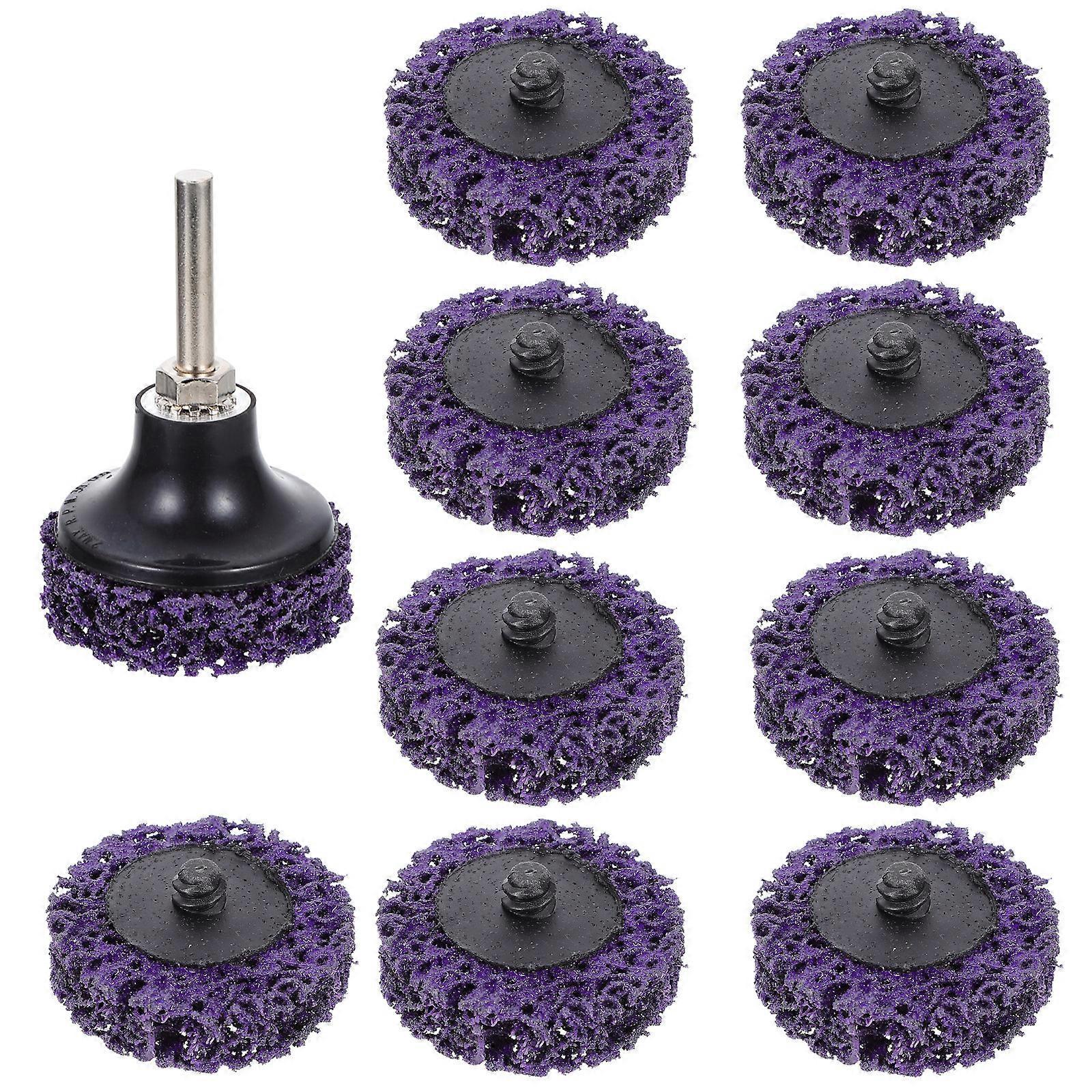 11 Stück 2-zoll-schleifscheiben, Oberflächenbearbeitungsscheiben Zum Polieren-5x1.5cm-purple