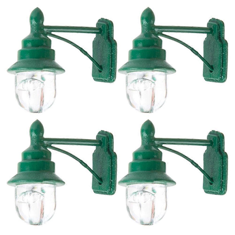 Stück Simulierte Mini-gartenlichter, Modell-lichter, Modell-sandtischlampen-dekorationen-1.7x1.8cm-green 2