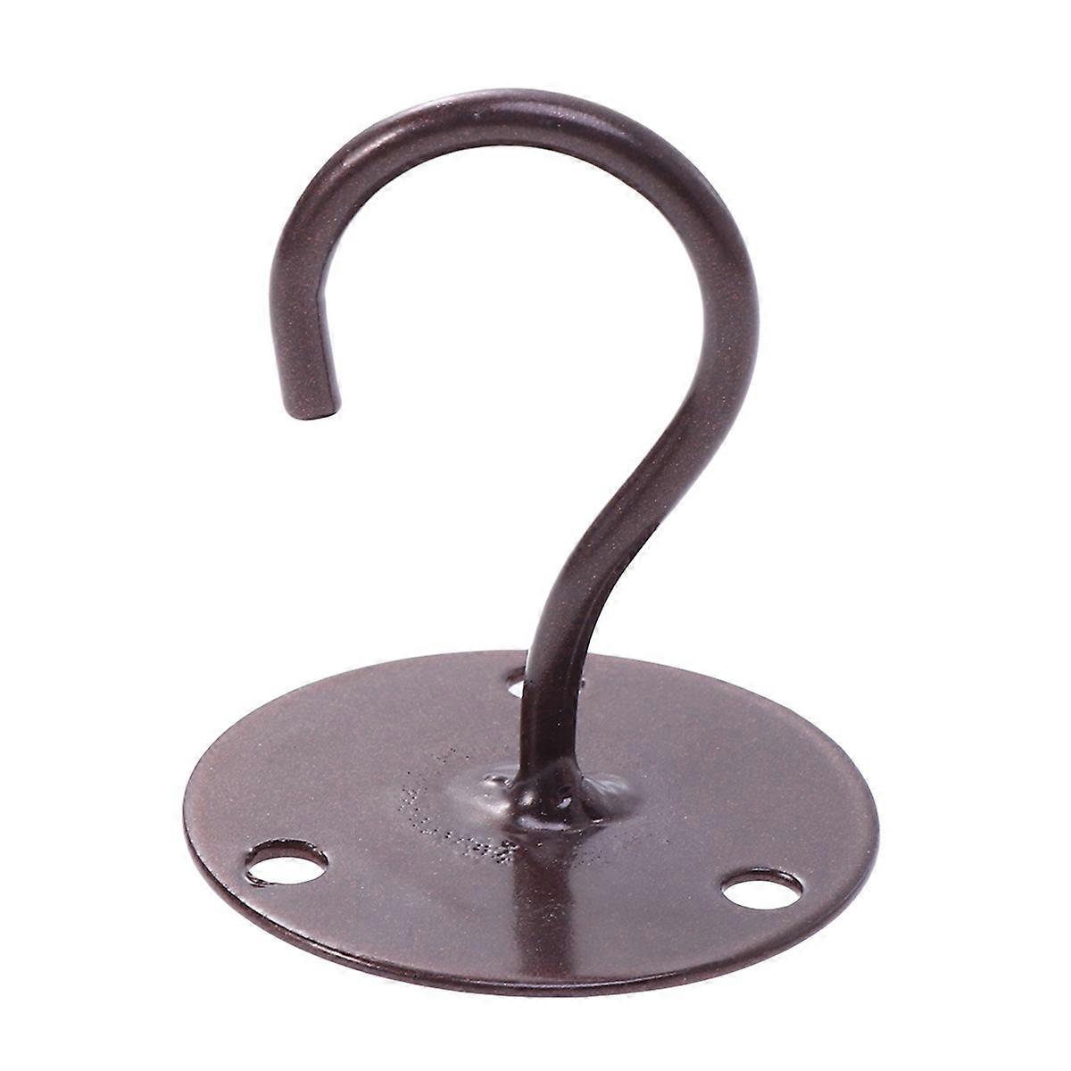 Deckenhaken, Schrank- Und Bodenhaken, Garderobenhaken Für Die Veranda, Moskitonetzhaken Für Laternen, Kleine Haken In Form Eines Elefantenrüssels (kaffee)-5.50x5.50x6.50cm-coffee