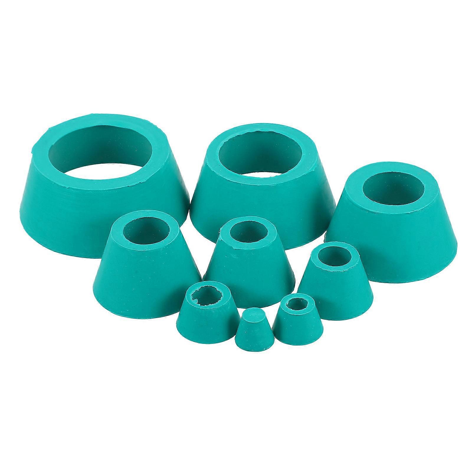 Stück Filteradapter Büchnertrichter Kolbenkegel Konischer Kragen Gummistopfen-8.3x8.3cm-green