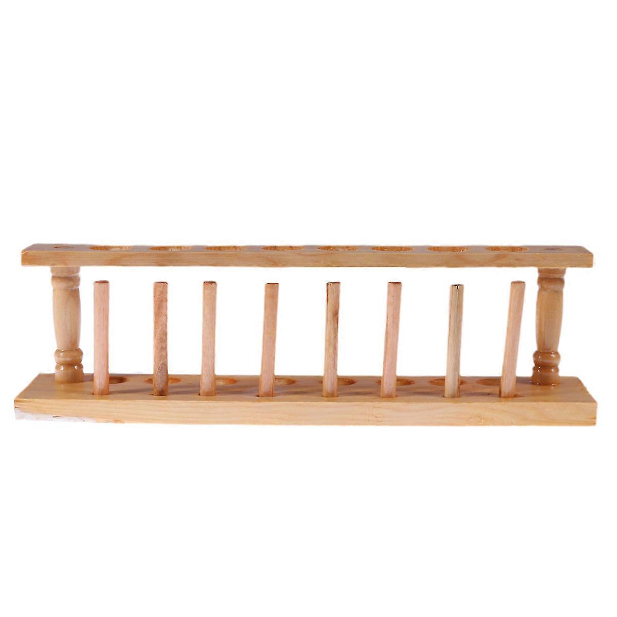 Holz-reagenzglasständer Mit 8 Belüftungsöffnungen, Rohrständer, Schullaborbedarf-306cm