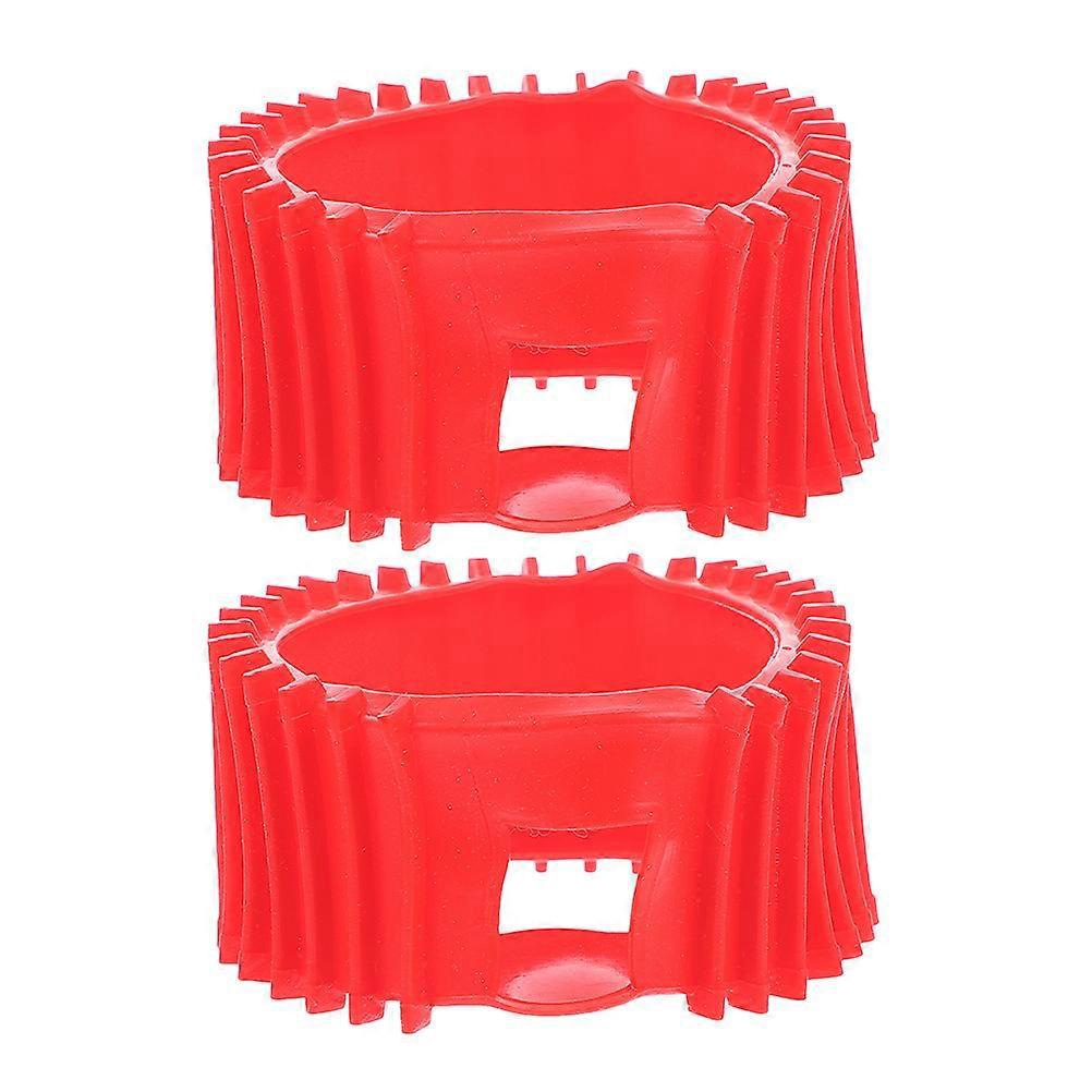 2 Stück Sauerstoff- Und Acetylen-manometerabdeckungen, Manometerschutz, Propan-manometerabdeckungen-6.00x6.00x3.30cm-red